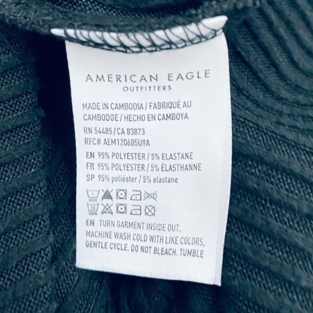 American Eagle Black Soft Tunic Split Hem Sweater… - image 8